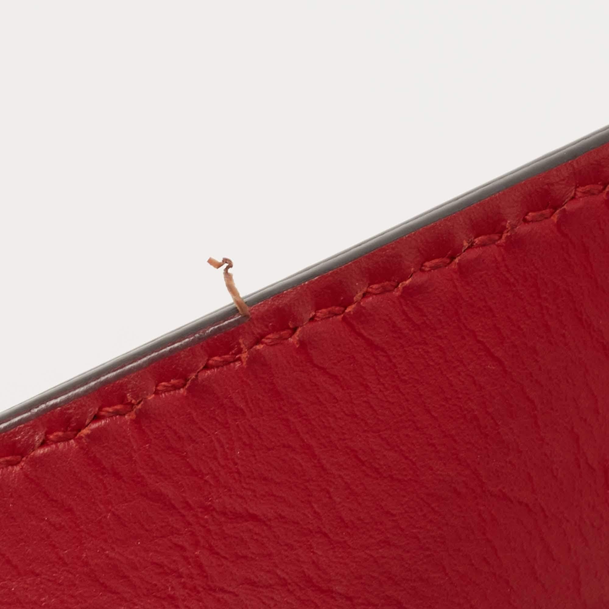 Gucci Red Leather Sylvie Shoulder Bag 7