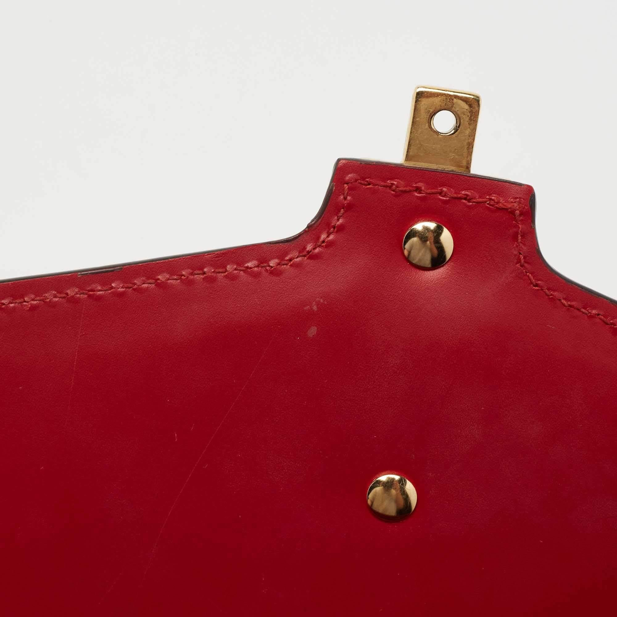 Gucci Red Leather Sylvie Shoulder Bag 8
