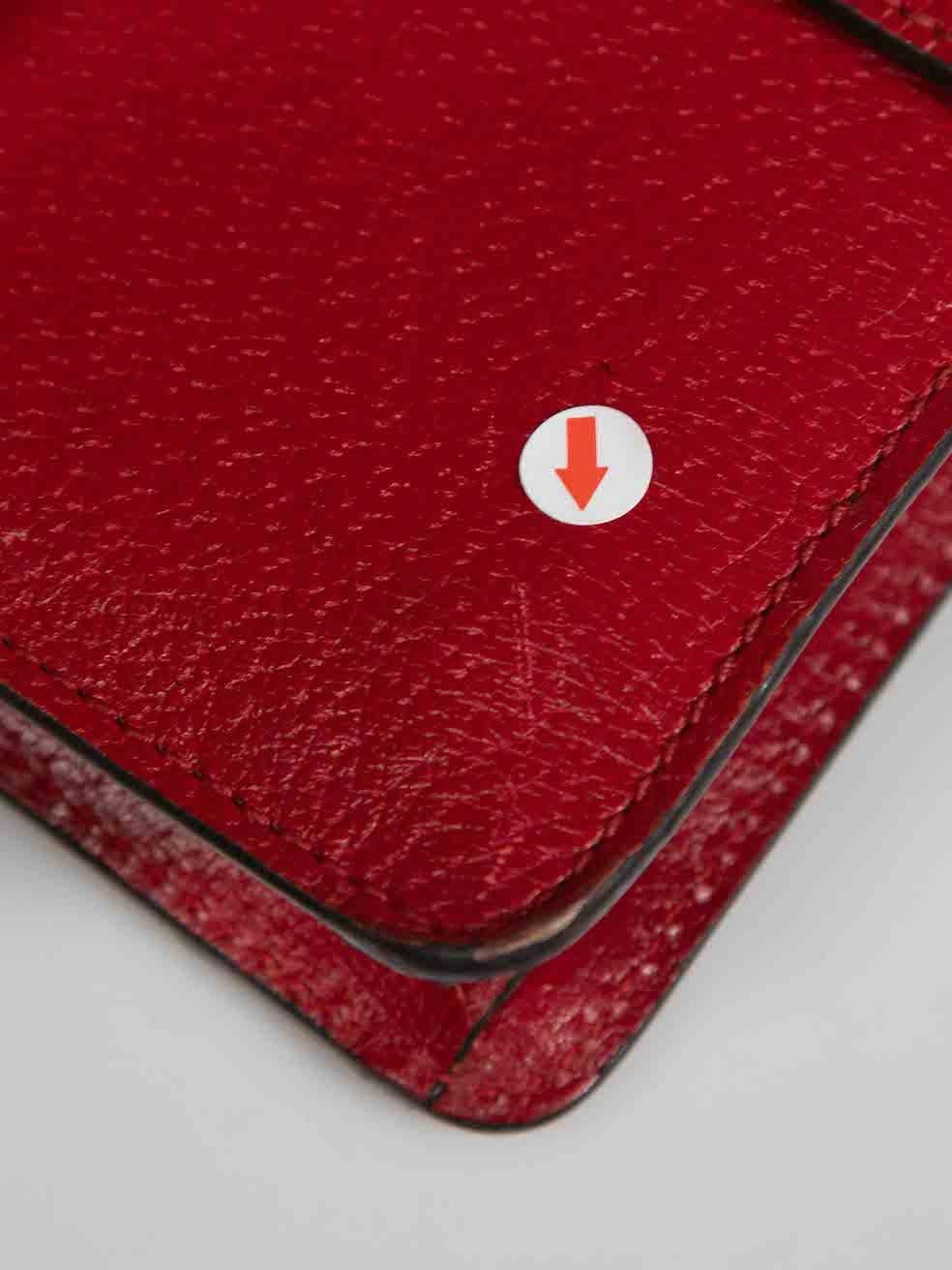 Gucci Red Leather Web Mini Dionysus Shoulder Bag For Sale 4