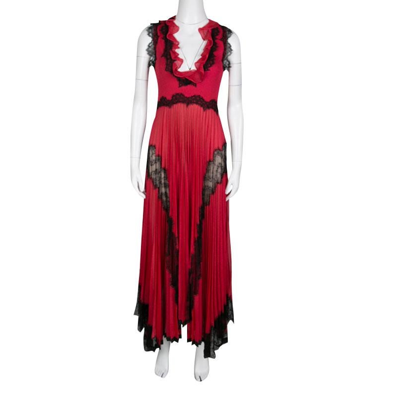 gucci red gown