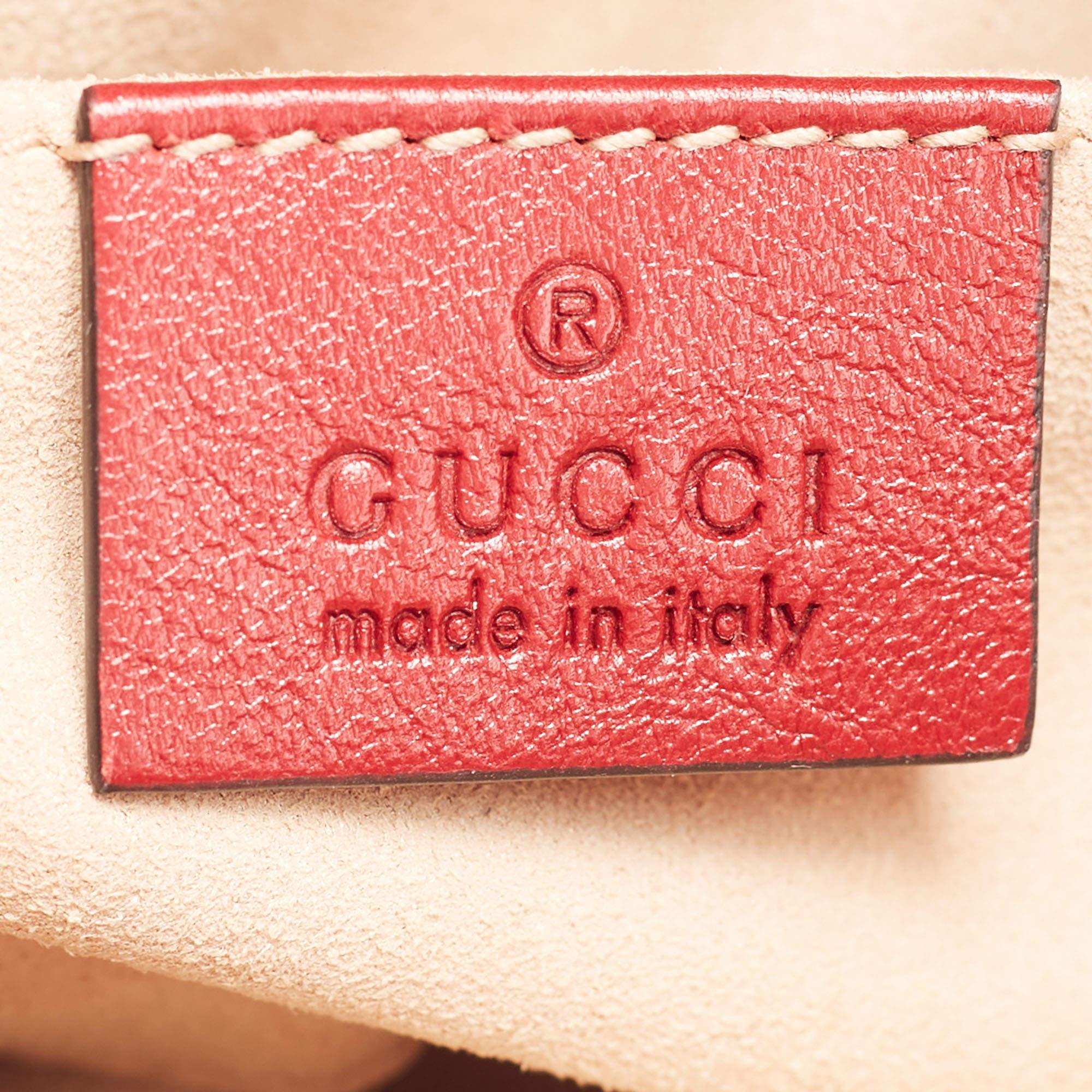 Gucci Red Matelassé Leather GG Marmont 2.0 Multi Belt Bag 7