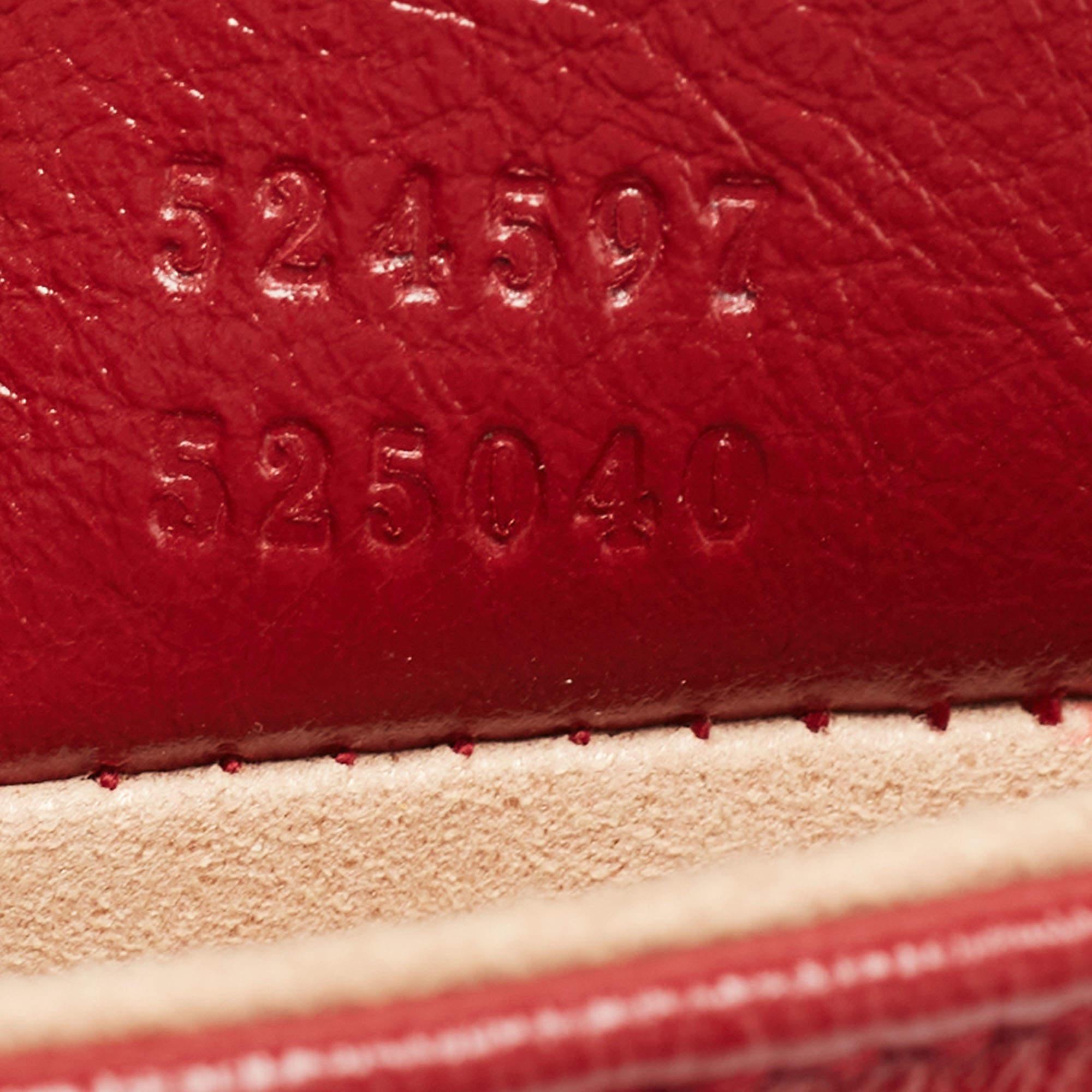 Gucci Red Matelassé Leather GG Marmont 2.0 Multi Belt Bag 1