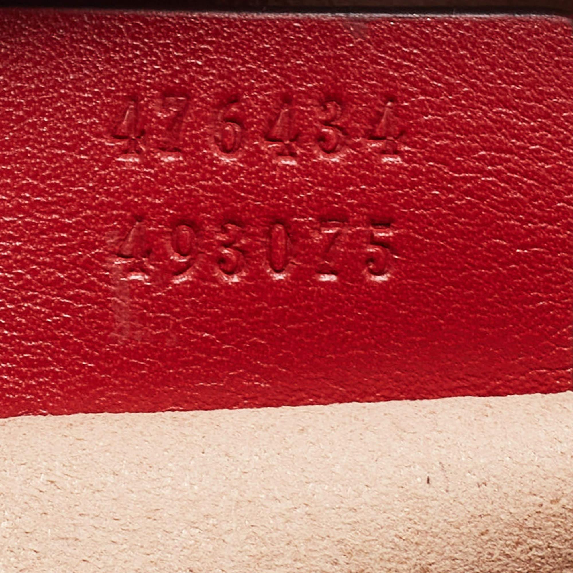 Gucci Red Matelassé Leather GG Marmont Belt Bag 10