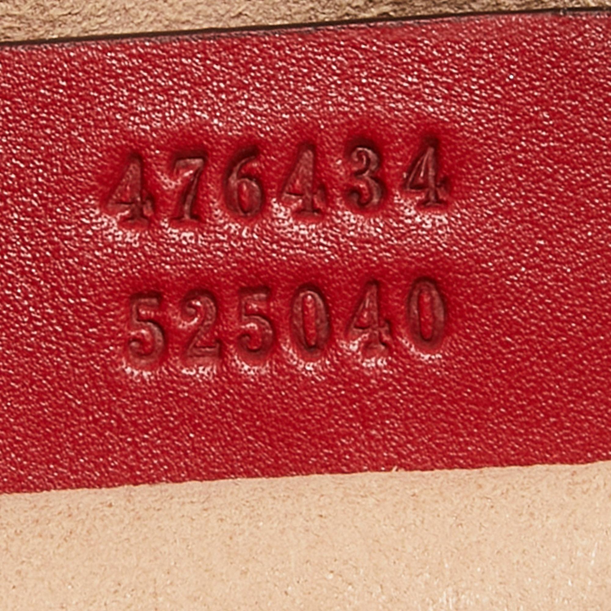 Gucci Red Matelasse Leather GG Marmont Belt Bag 5