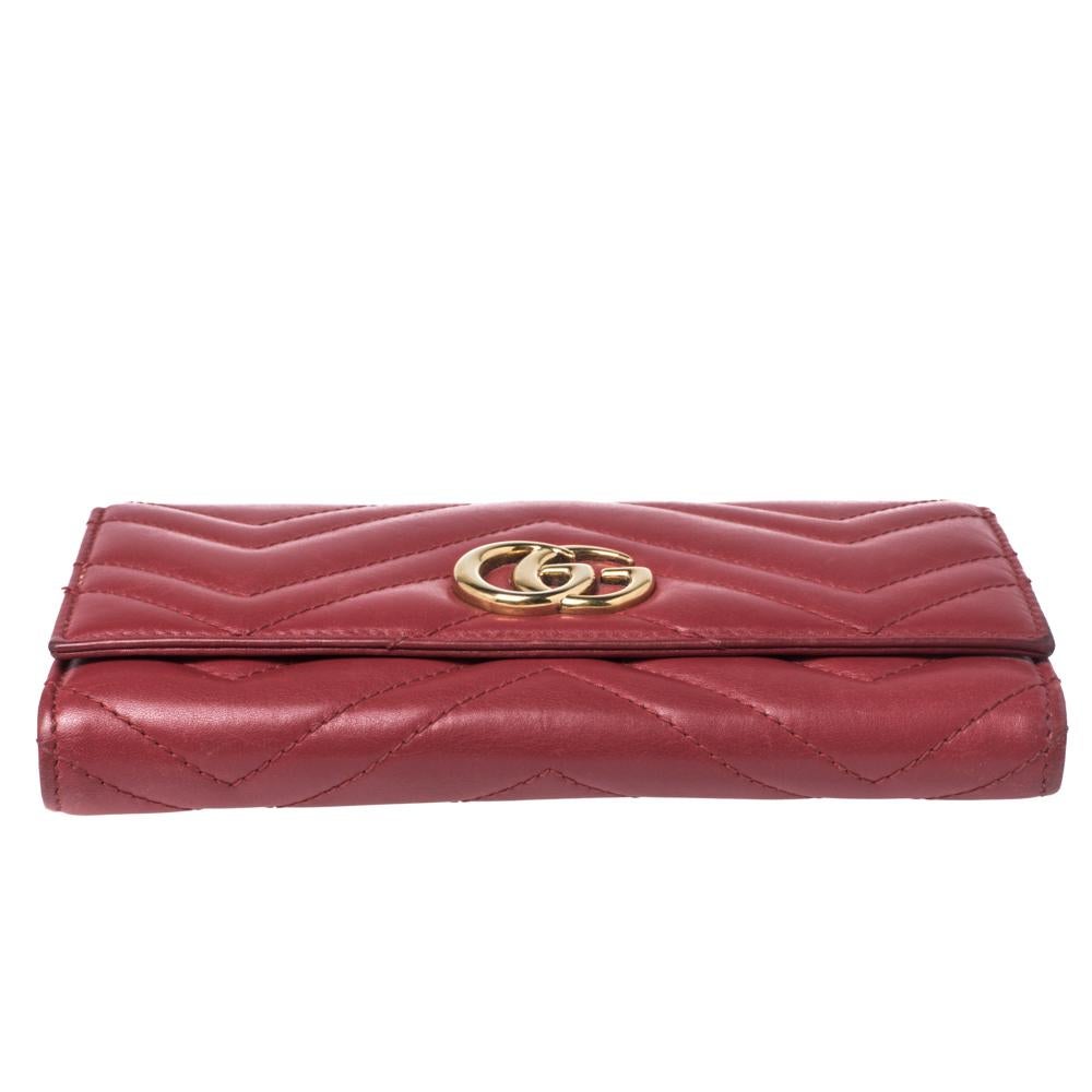 gucci red marmont wallet