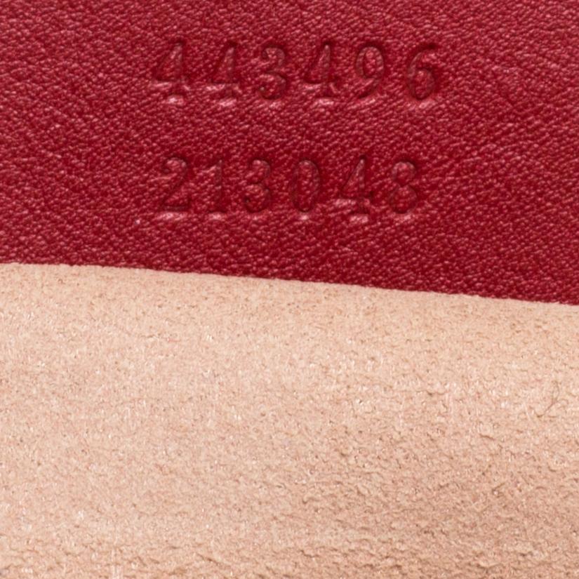 Gucci Red Matelasse Leather Medium GG Marmont Shoulder Bag 5