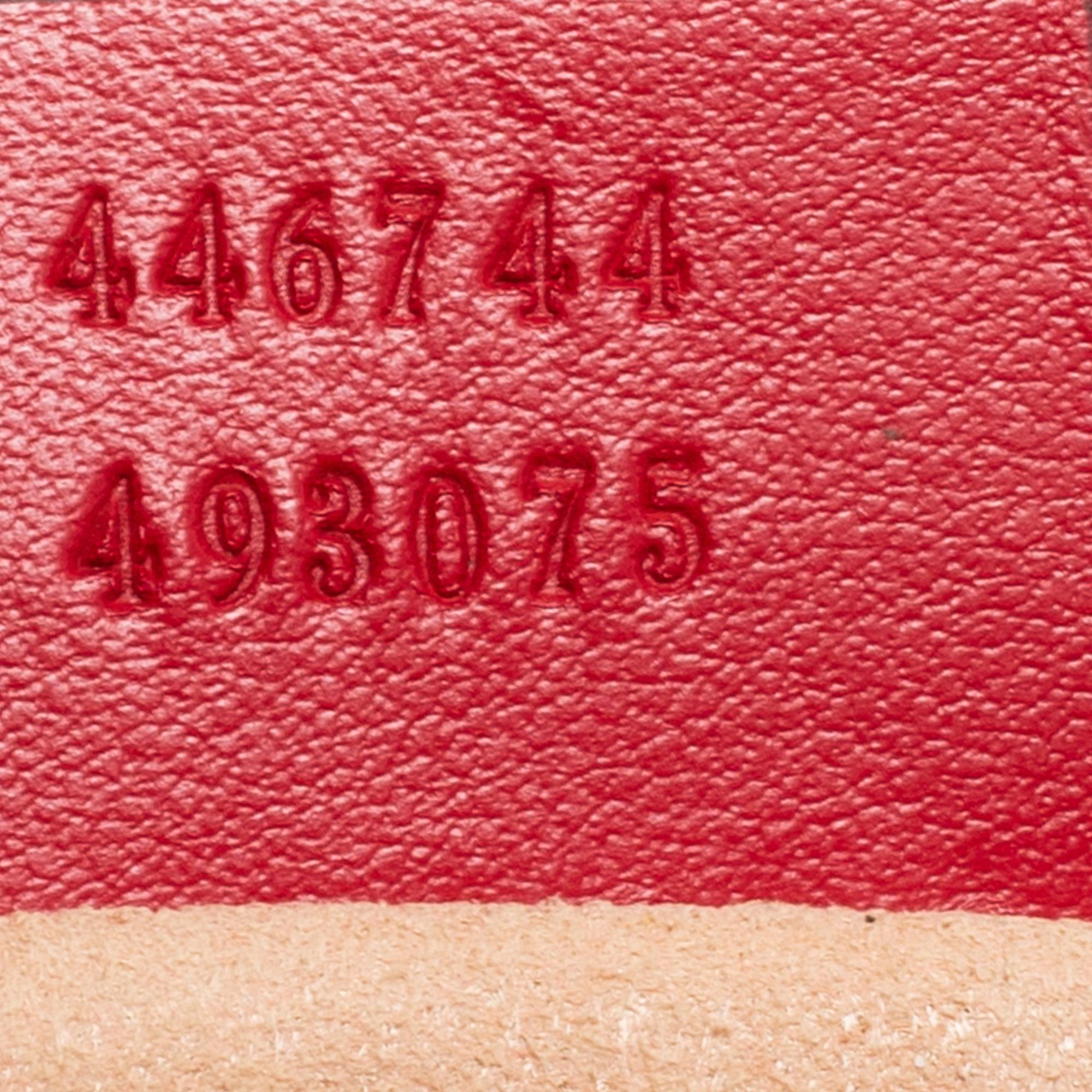 Gucci Red Matelassé Leather Mini GG Marmont Shoulder Bag 3