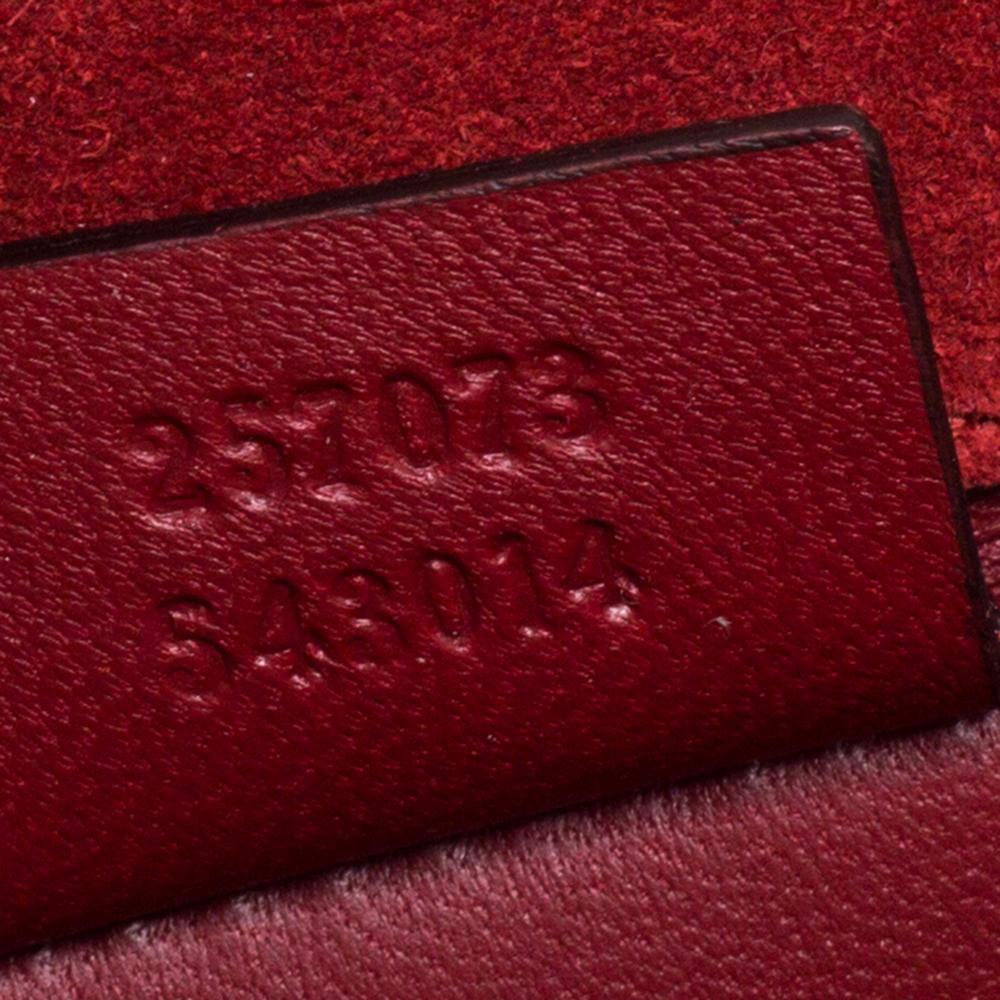 Gucci Red Micro Guccissima Patent Leather Broadway Clutch 1