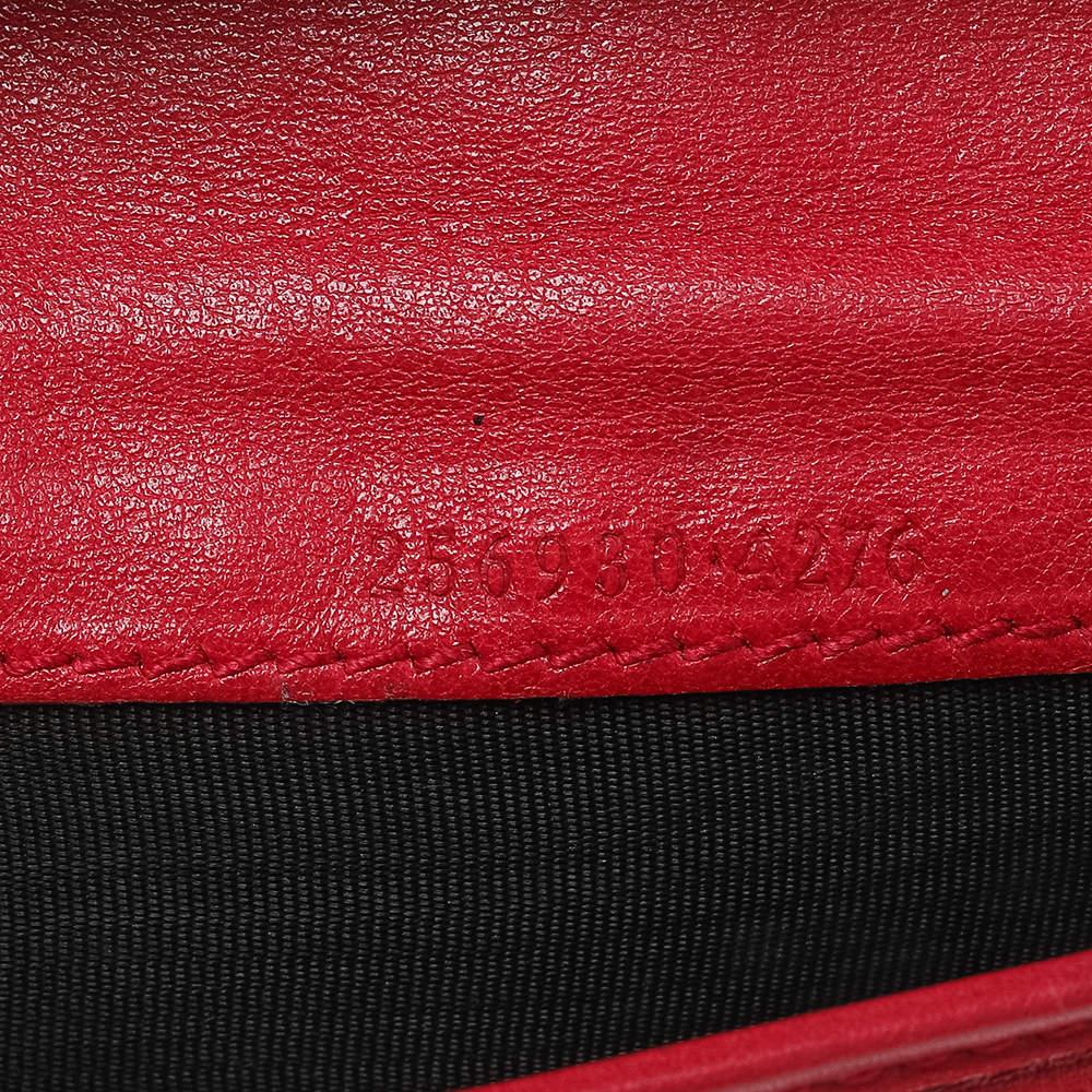 Gucci Red Microguccissima Leather Bifold Wallet 4