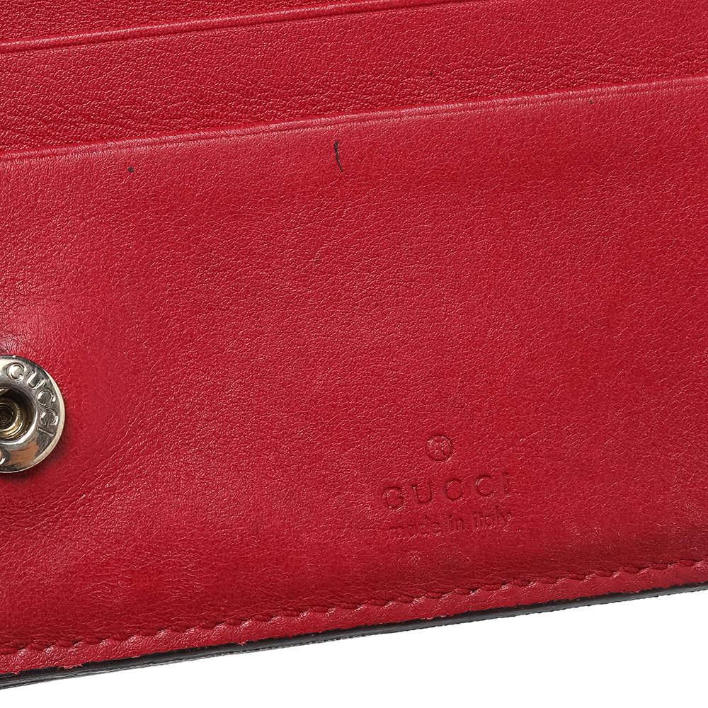 Gucci Red Microguccissima Leather Bifold Wallet 5