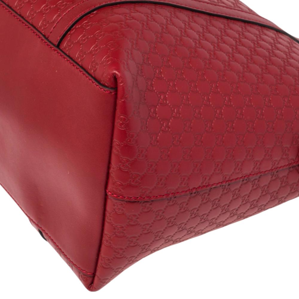 Gucci Red Microguccissima Leather Dome Satchel 2