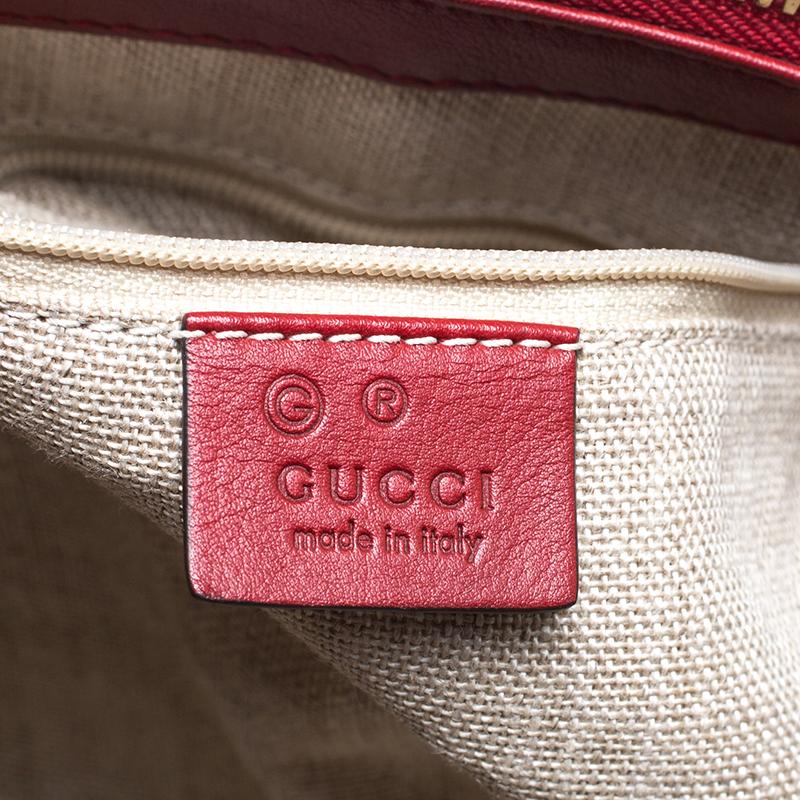 Gucci Red Microguccissima Leather Margaux Tote 2