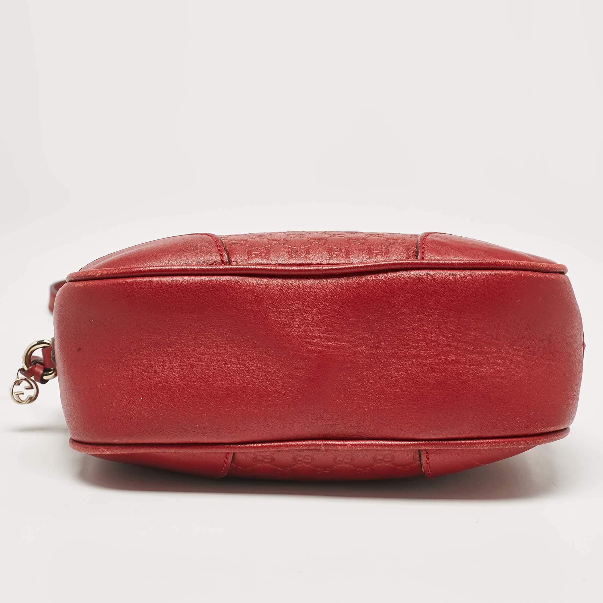 Gucci Red Microguccissima Leather Mini Bree Crossbody Bag 2