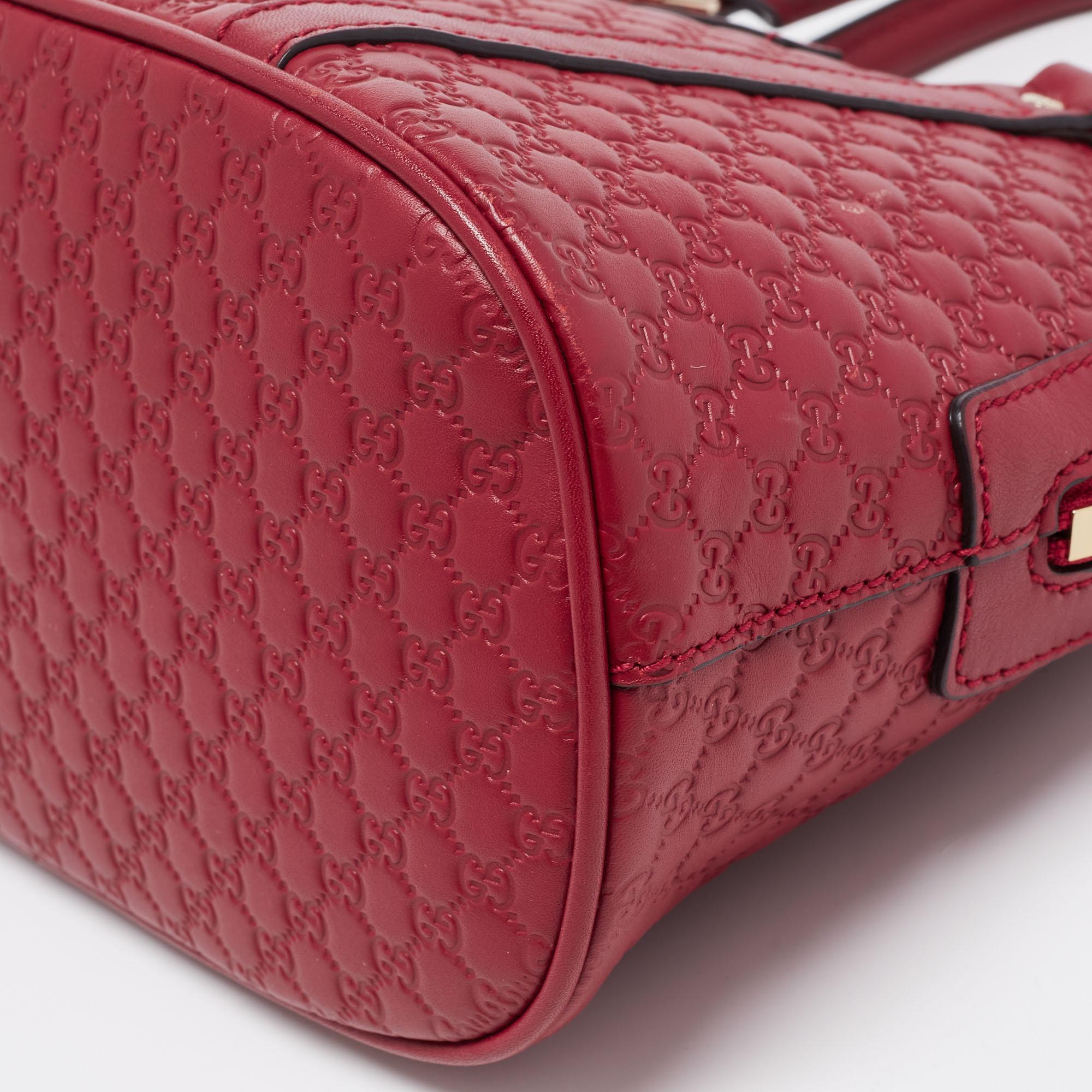 Gucci Red Microguccissima Leather Mini Dome Bag 9