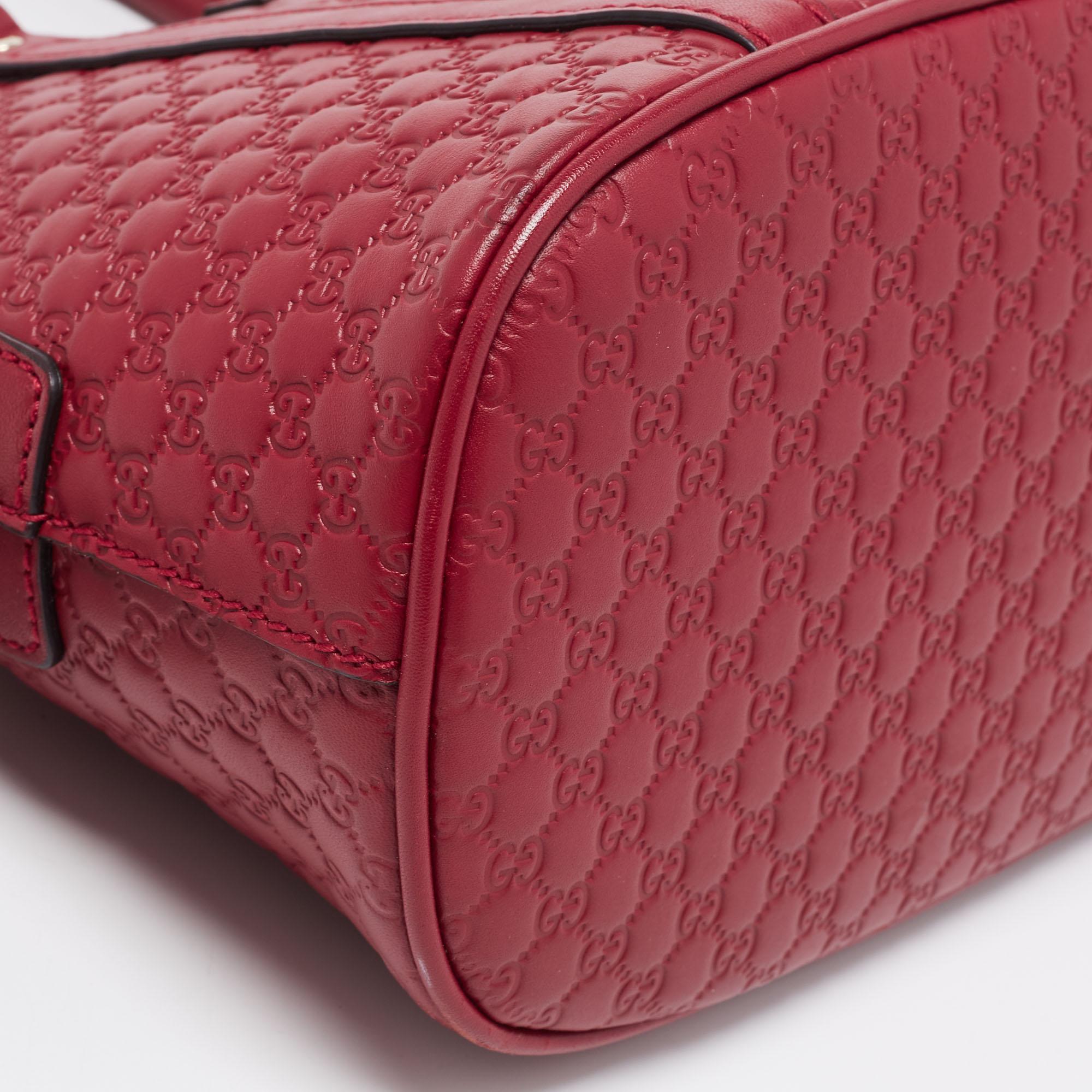 Gucci Red Microguccissima Leather Mini Dome Bag 10