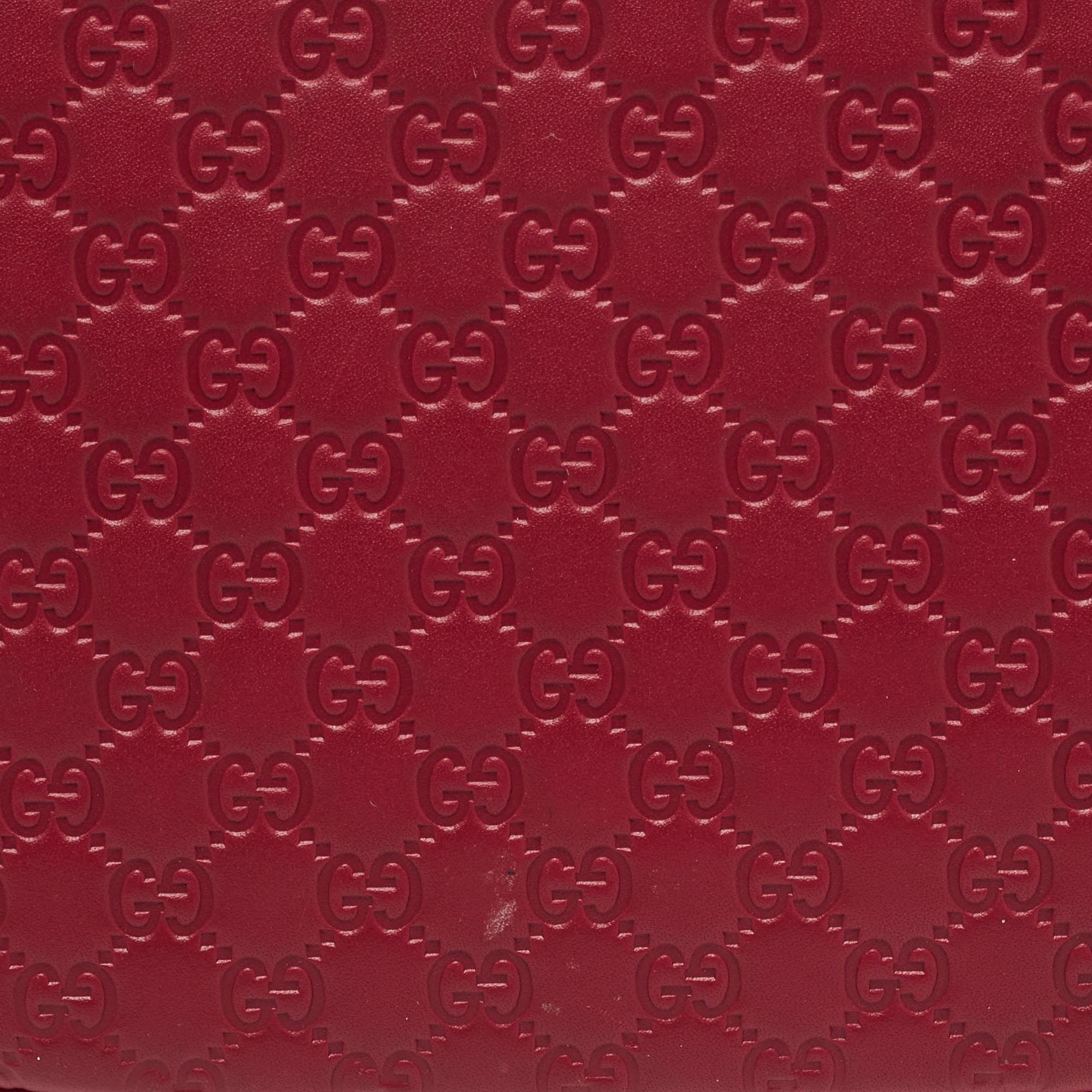 Gucci Red Microguccissima Leather Mini Dome Bag 11
