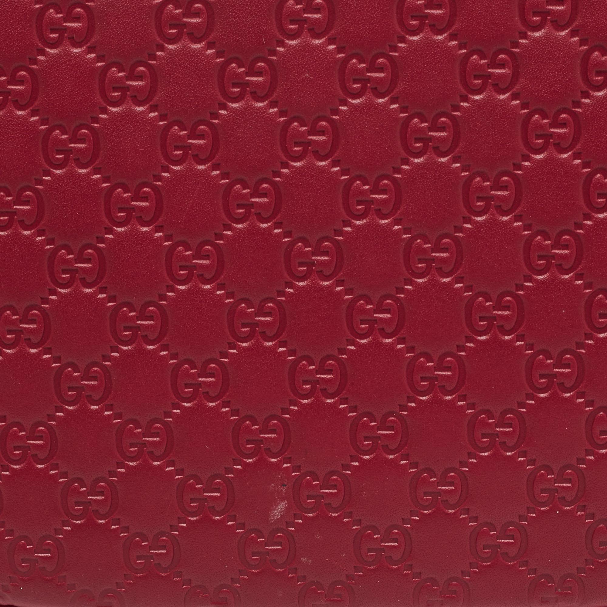 Gucci Red Microguccissima Leather Mini Dome Bag 11