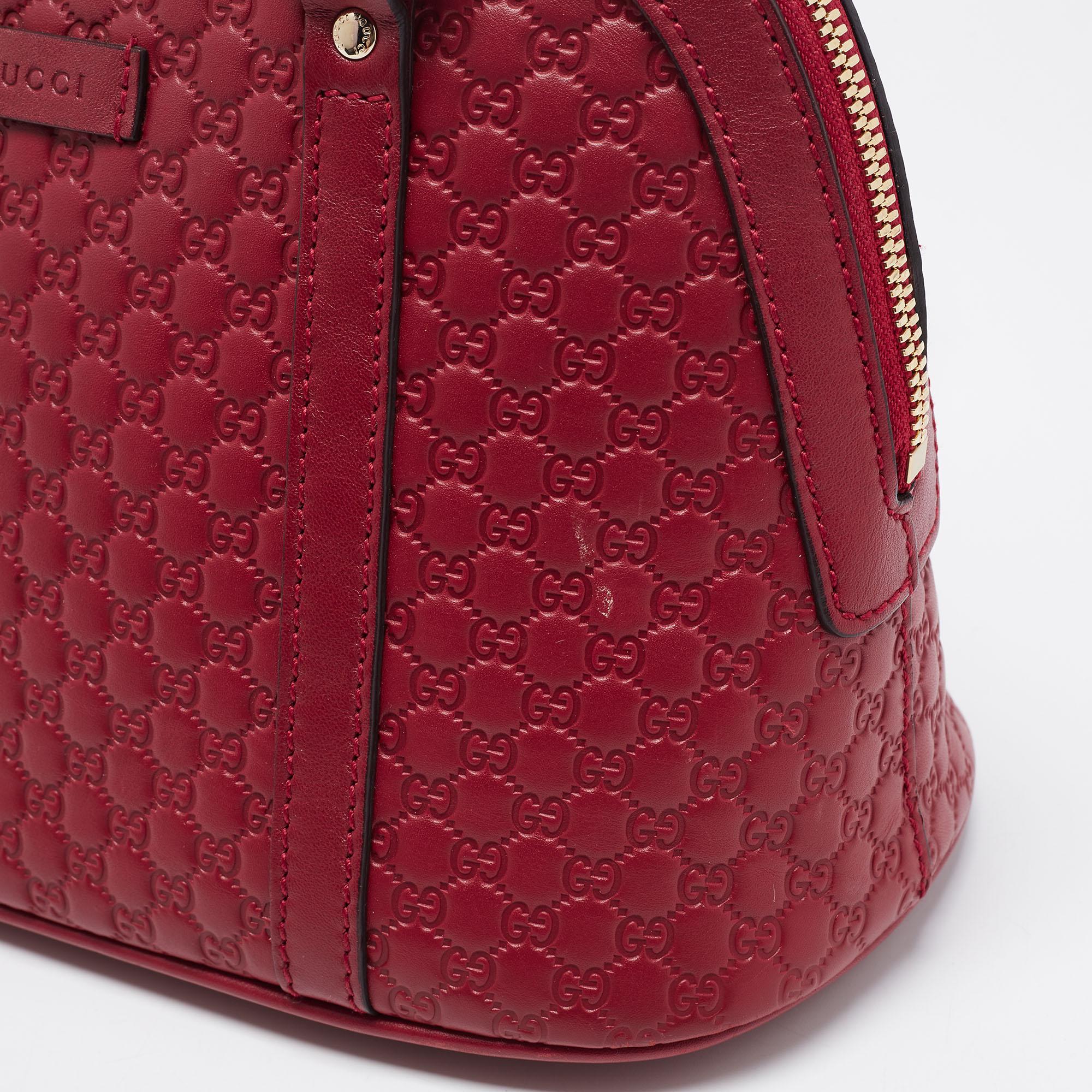 Gucci Red Microguccissima Leather Mini Dome Bag 14