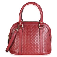 Gucci Red Microguccissima Leather Mini Dome Crossbody Bag