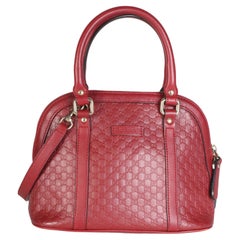 Gucci Red Microguccissima Leather Mini Dome Crossbody Bag