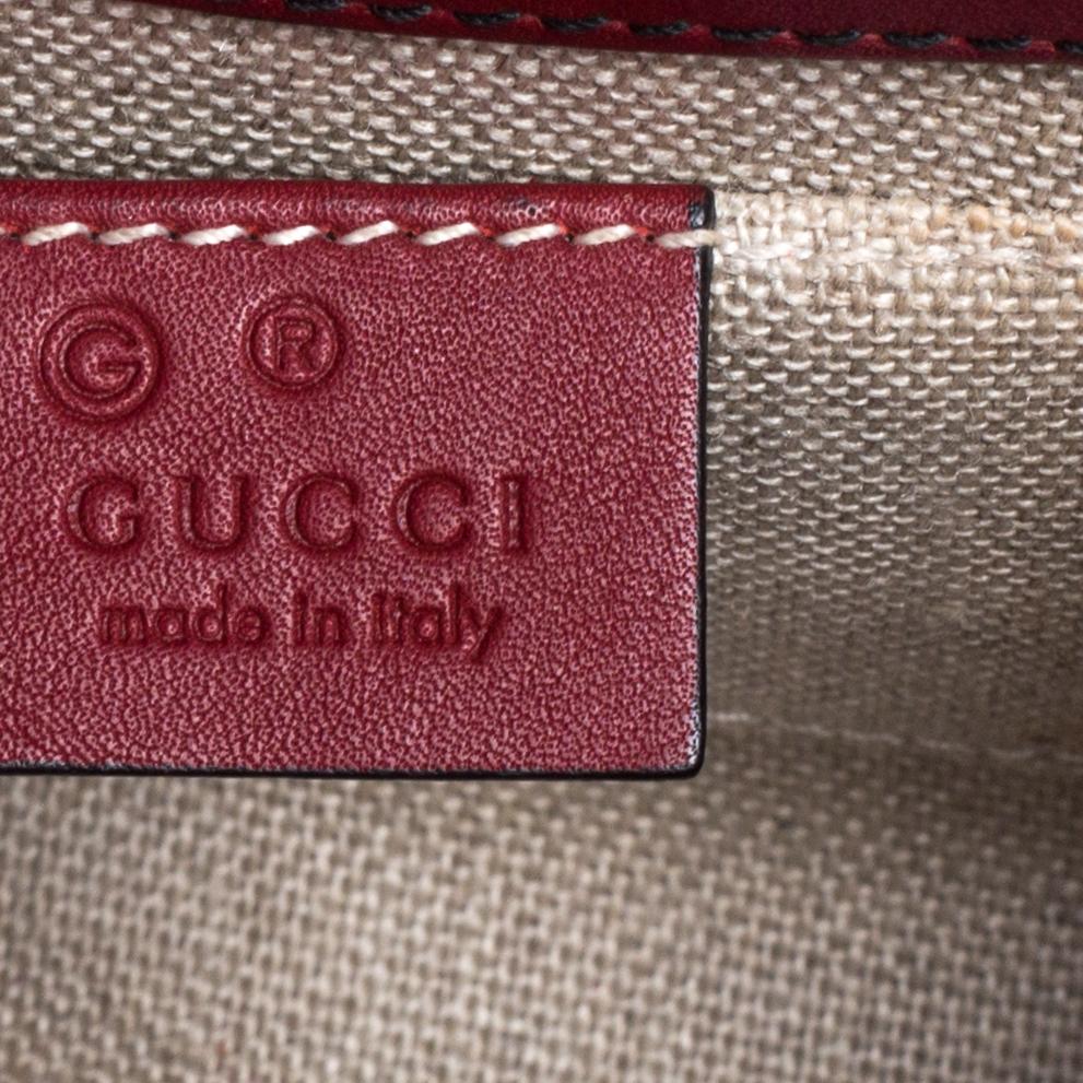 Gucci Red Microguccissima Leather Mini Emily Chain Shoulder Bag 1