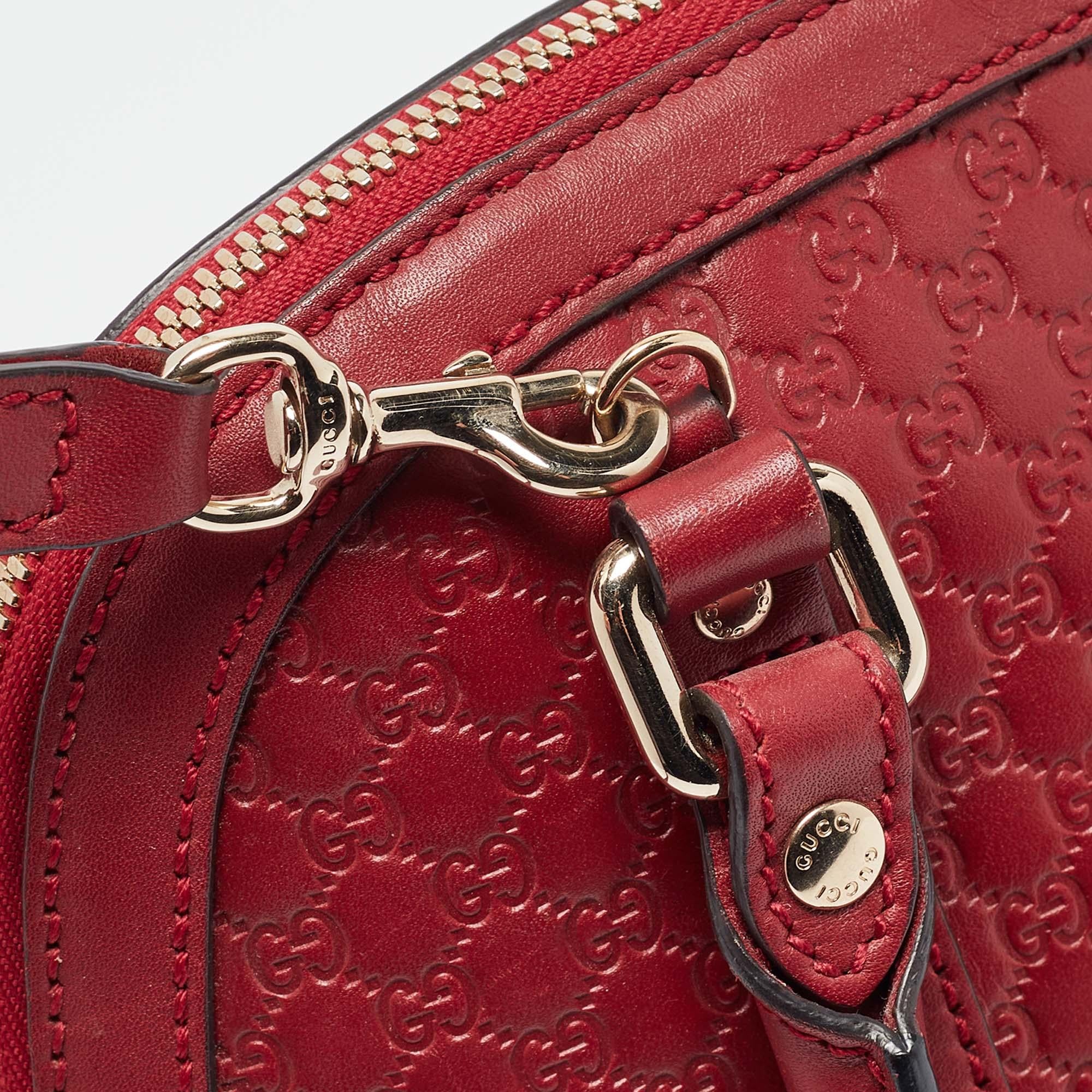 Gucci Red Microguccissima Leather Mini Nice Dome Bag 12