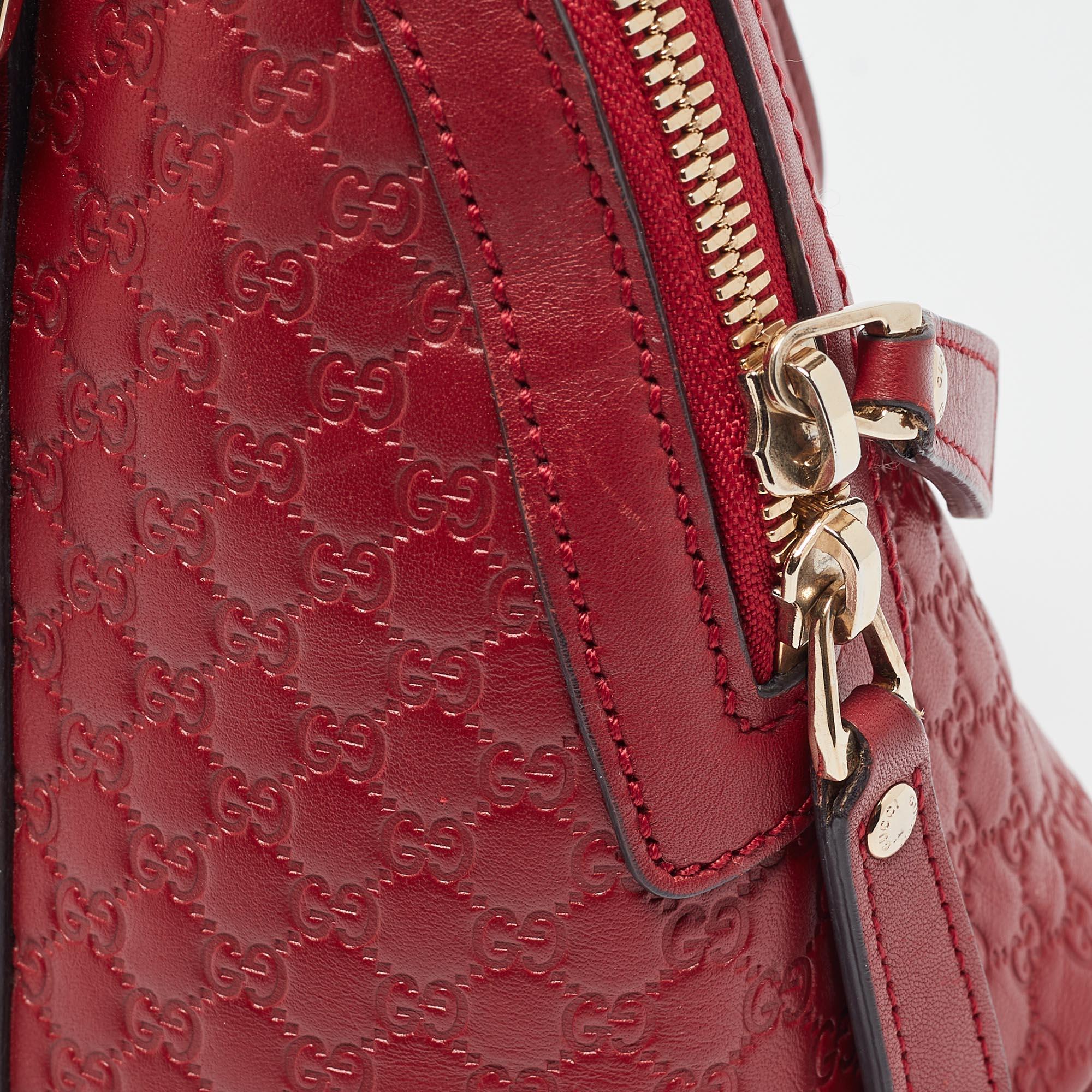Gucci Red Microguccissima Leather Mini Nice Dome Bag 13