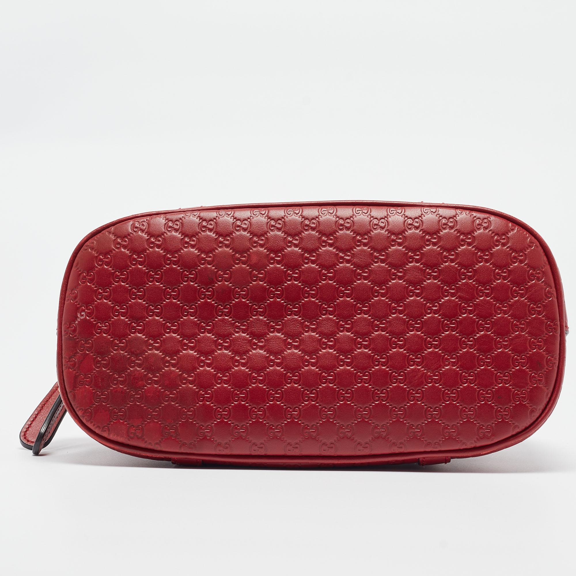 Gucci Red Microguccissima Leather Mini Nice Dome Bag 1