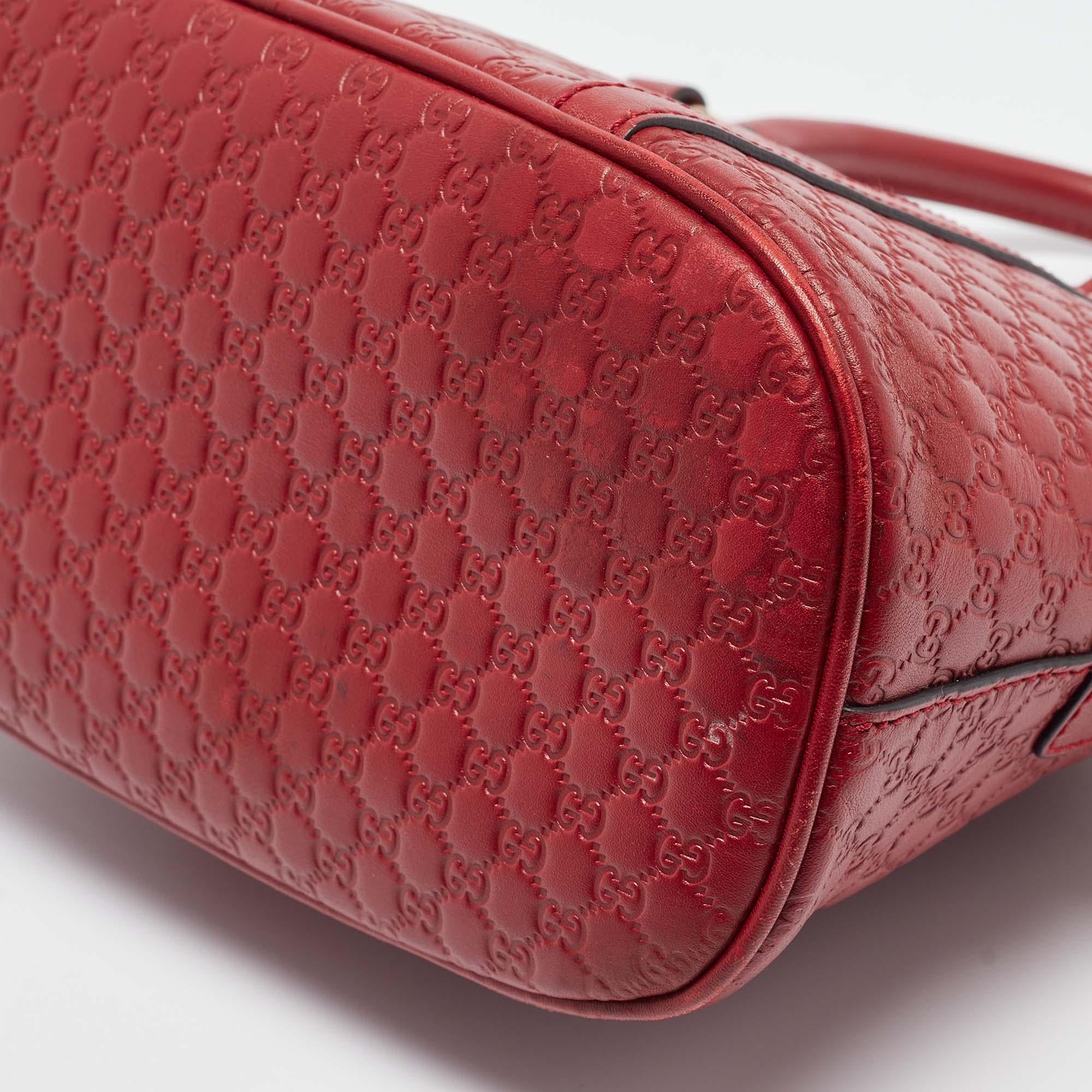 Gucci Red Microguccissima Leather Mini Nice Dome Bag 5