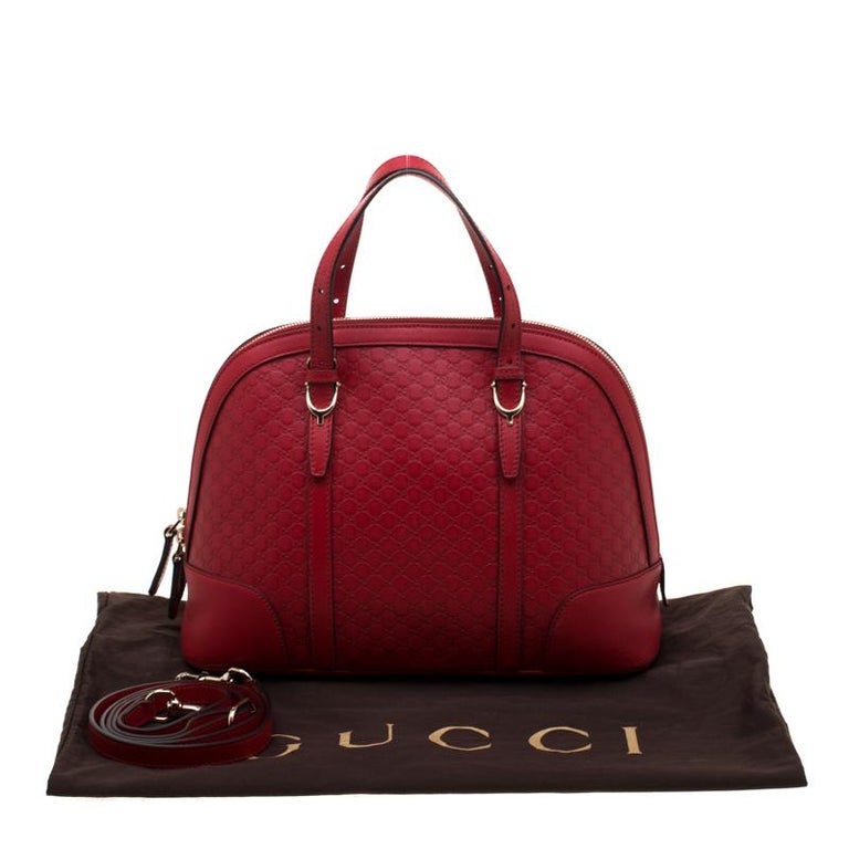 red gucci satchel