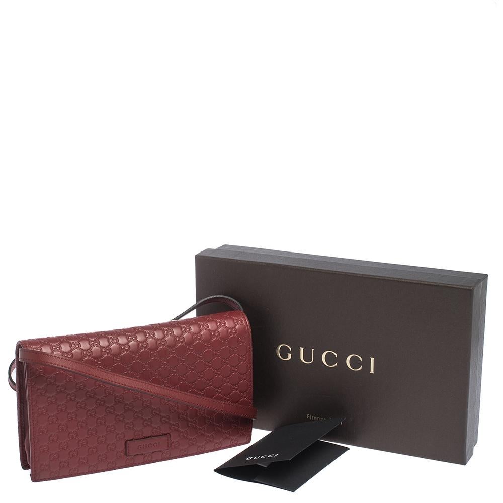 Gucci Red Microguccissima Leather Shoulder Bag 6
