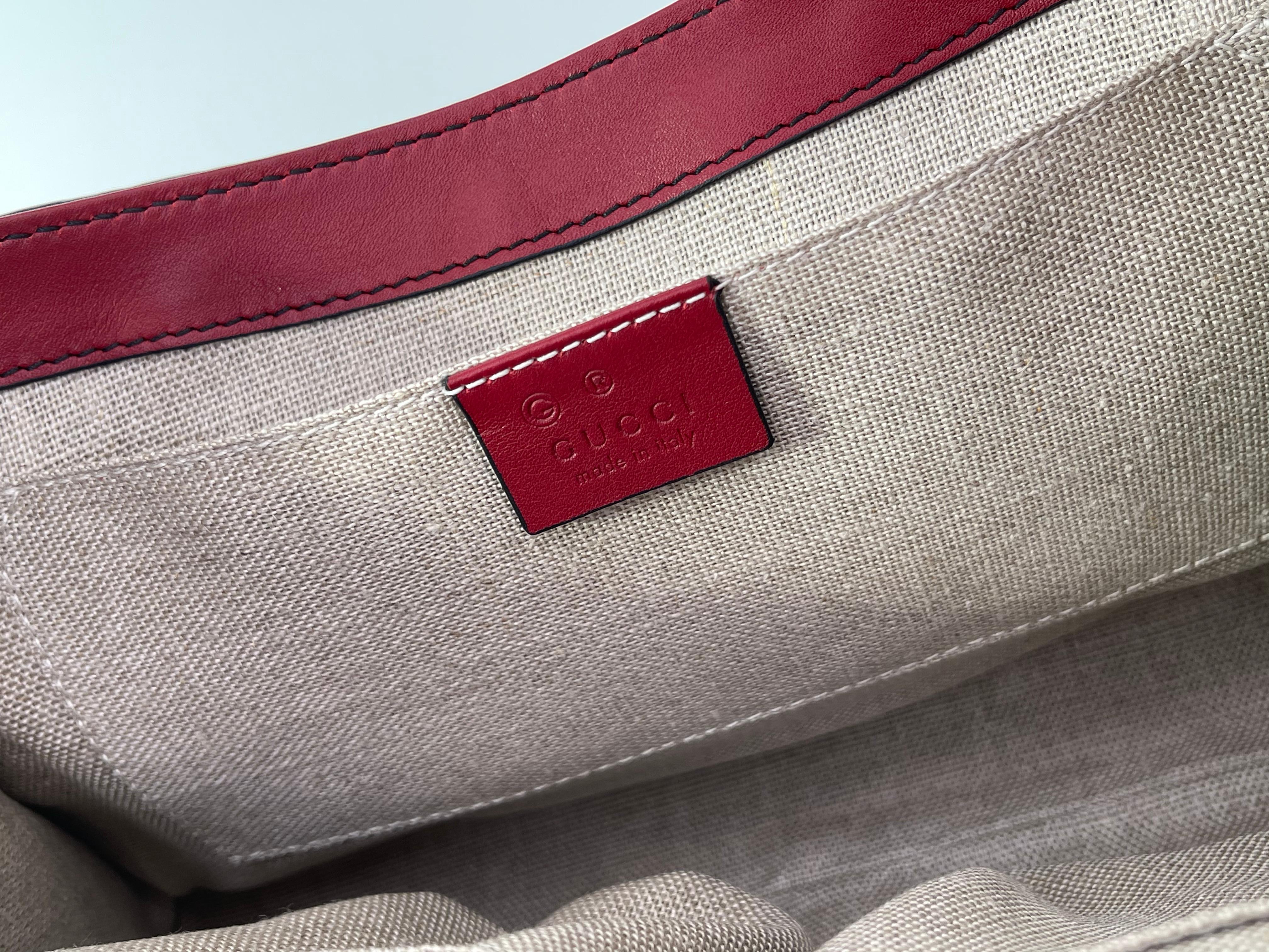 Gucci Red Microguccissima Medium Emily Shoulder Bag (449635) 1