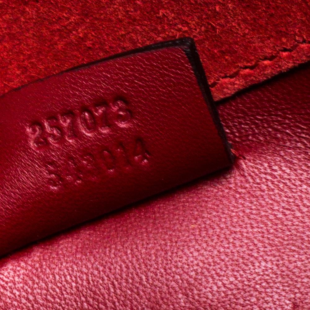 Gucci Red Microguccissima Patent Leather Broadway Clutch 3