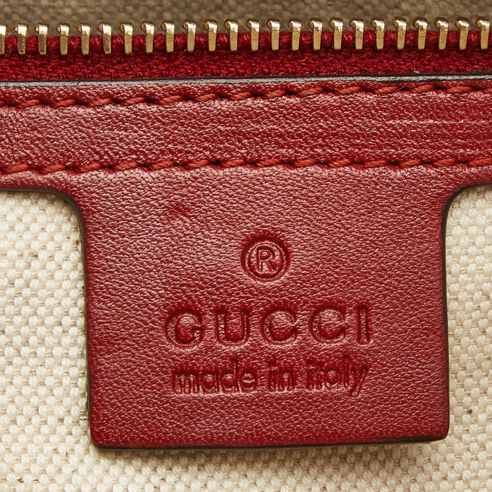 Gucci Red Microguccissima Patent Leather Medium Nice Tote 6