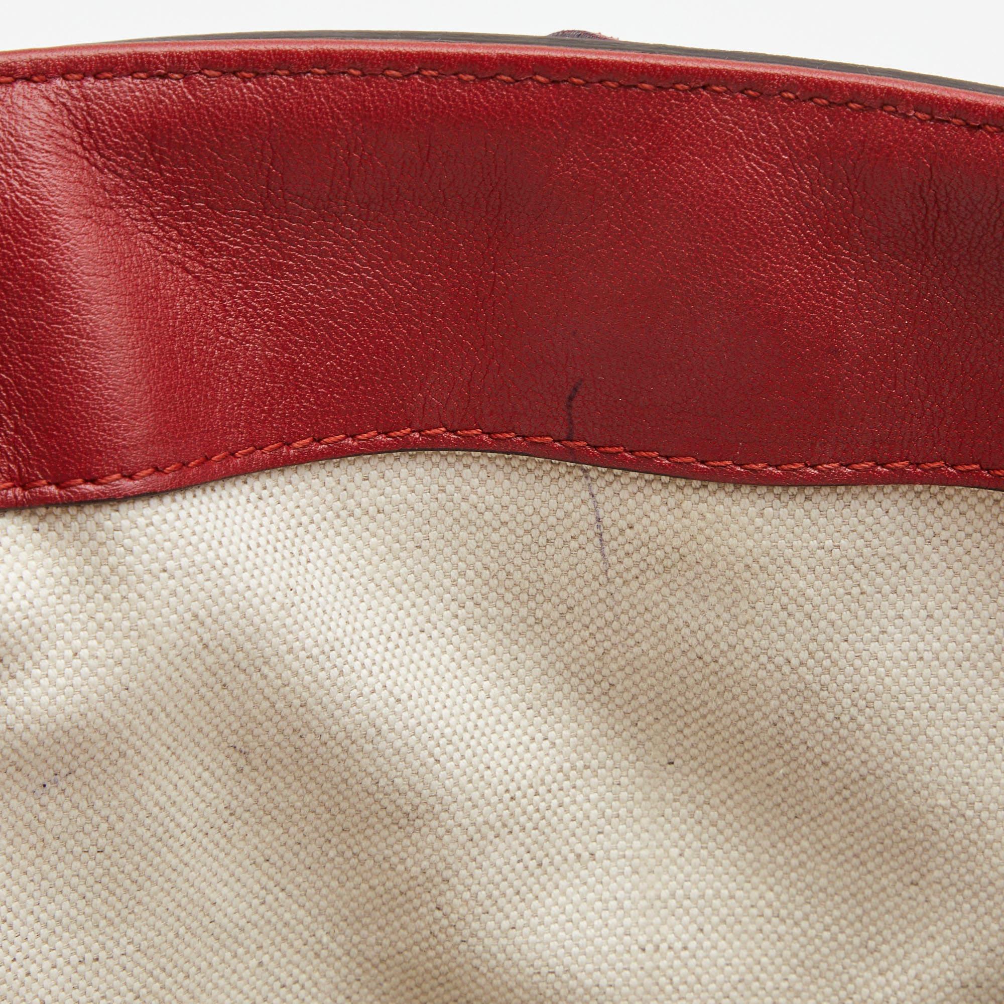 Gucci Red Microguccissima Patent Leather Medium Nice Tote 3