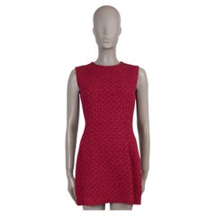 Gucci, abito in cotone rosso rosa 2023 SLEEVELESS TWEED MINI 40 S