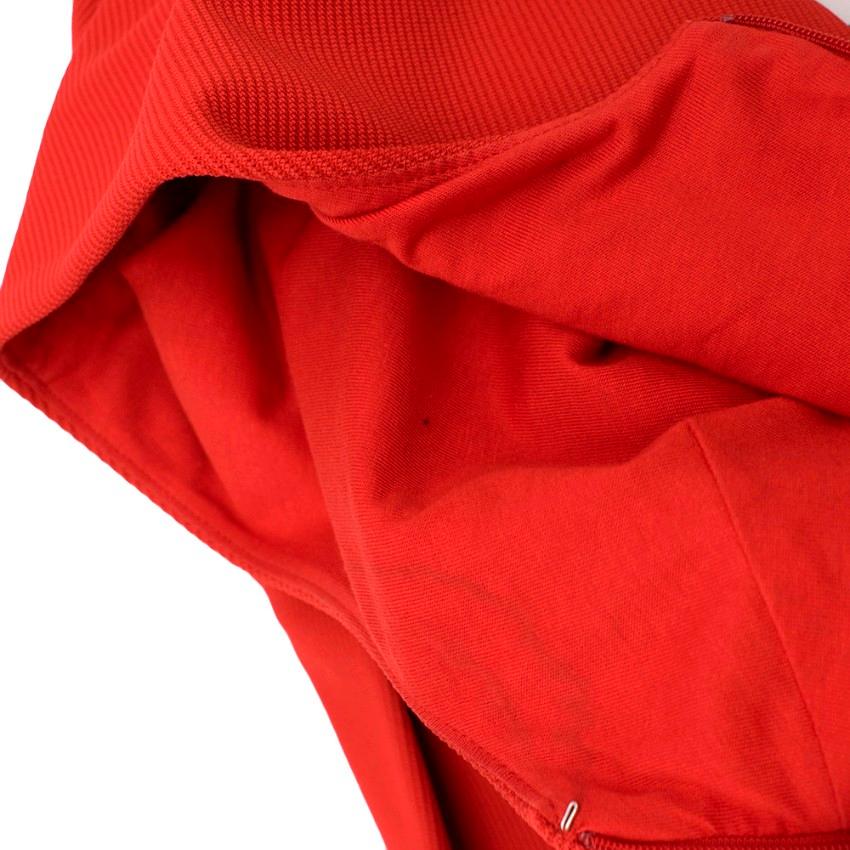 Women's Gucci Red Pleated Gabardine Mini Dress XS For Sale