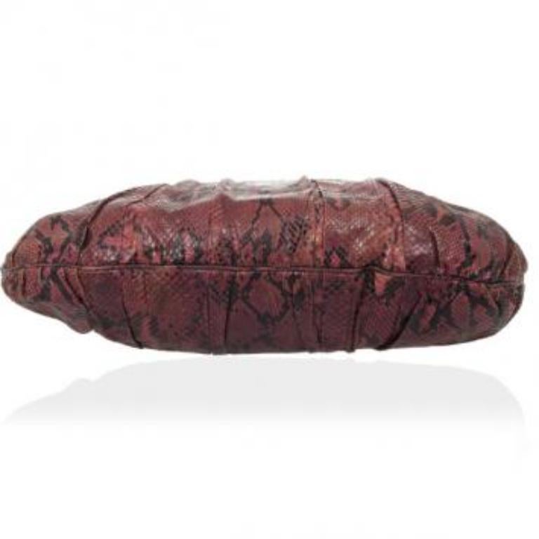 Gucci - Hysteria - Hobo en python rouge Pour femmes en vente