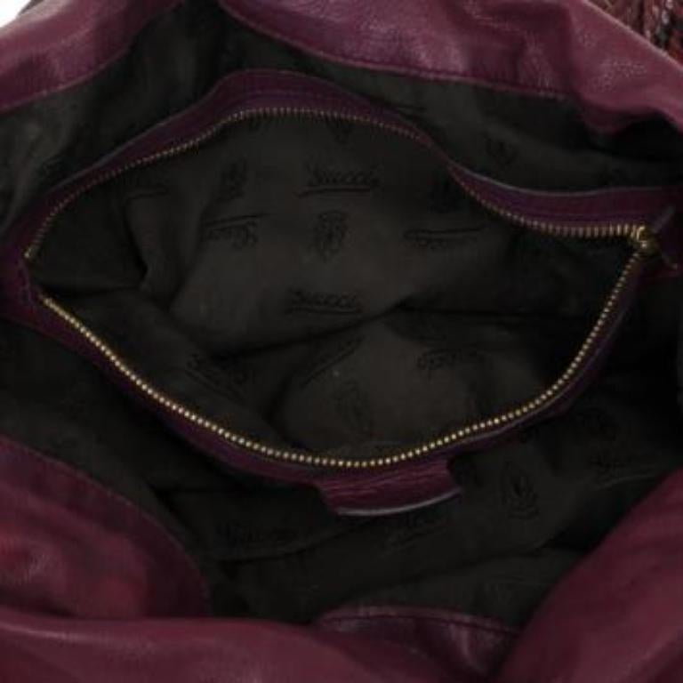 Gucci - Hysteria - Hobo en python rouge en vente 4