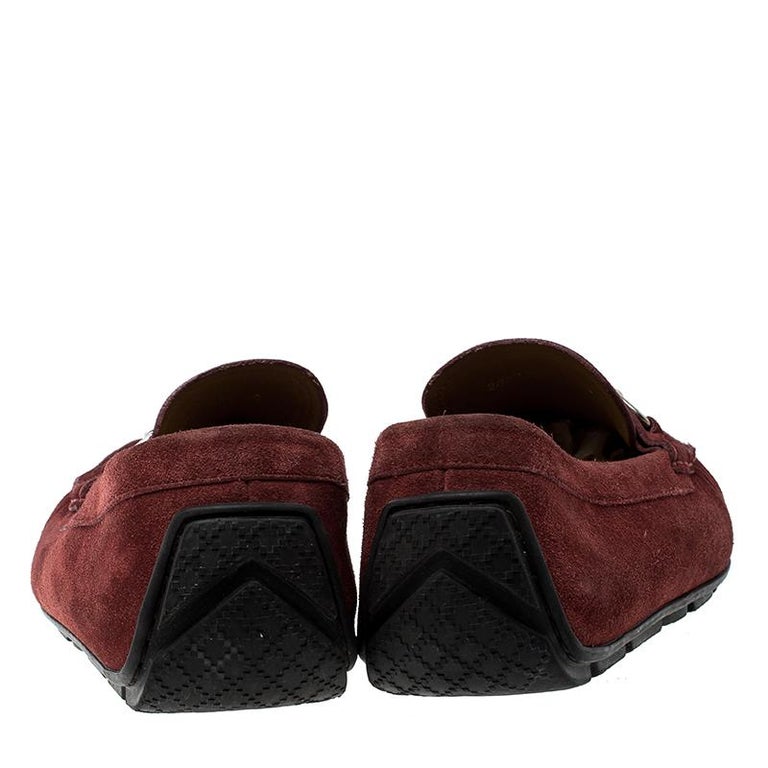 GUCCI 26S HORSEBIT LOAFERS 55 MM IN RED GLOSSY CALFSKIN