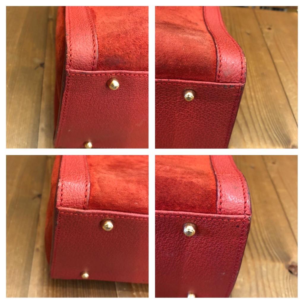 Bolso Tote Vintage GUCCI Bambú en ante burdeos Bolso Tote Gucci Diana 1