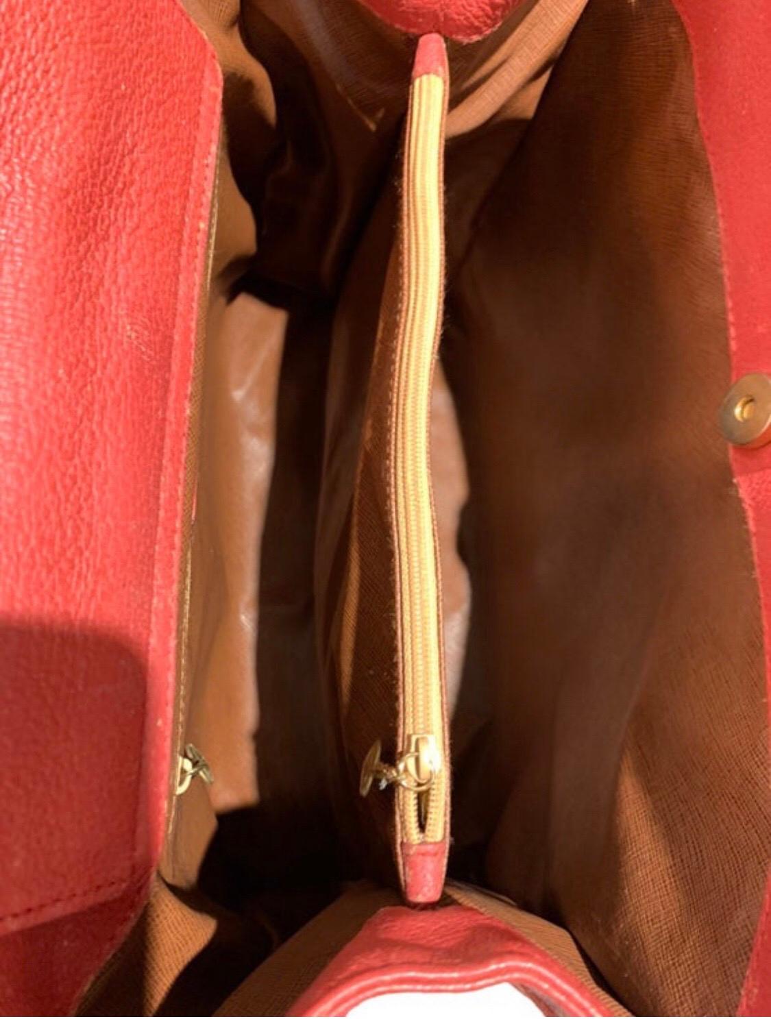 Bolso Tote Vintage GUCCI Bambú en ante burdeos Bolso Tote Gucci Diana 4