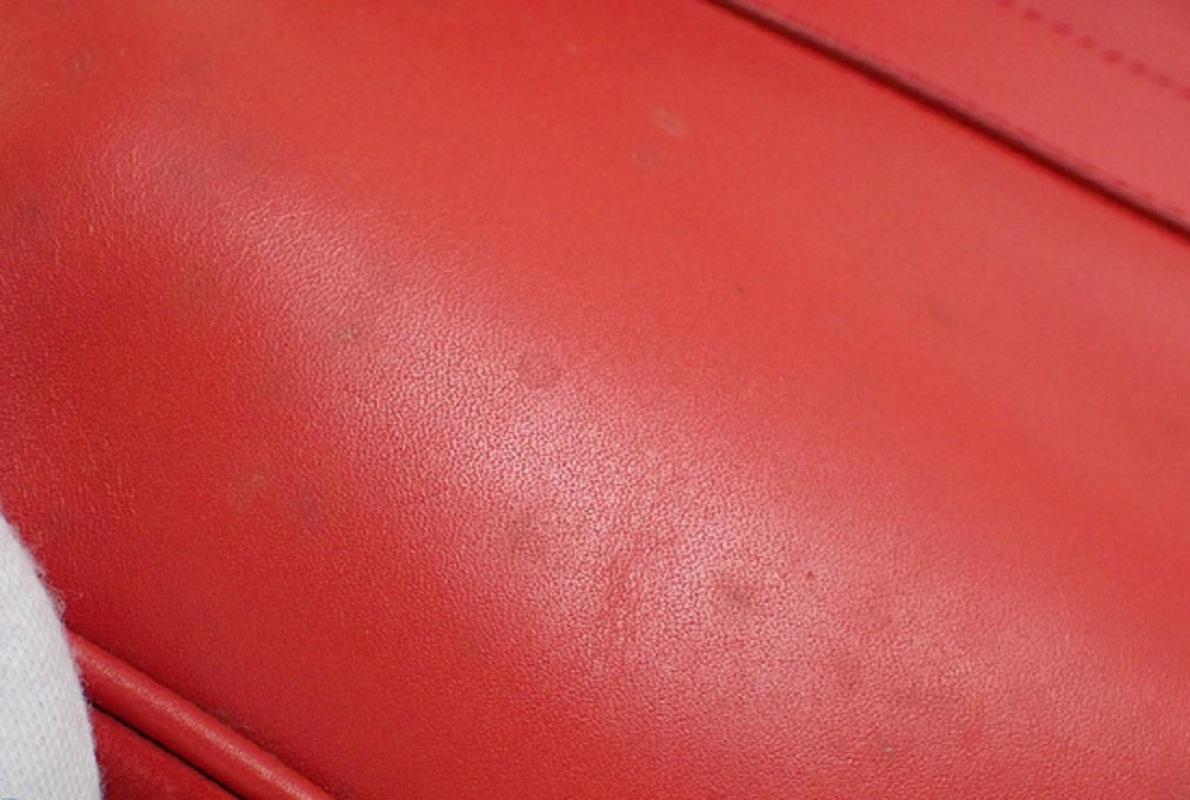 Gucci Red Suede Leather Drawstring Flap Backpack 3