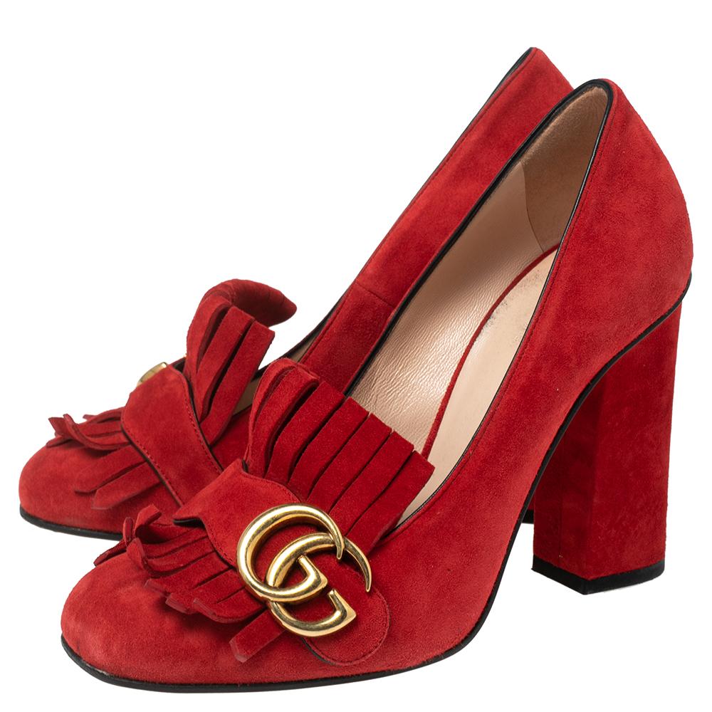 gucci fringe heels