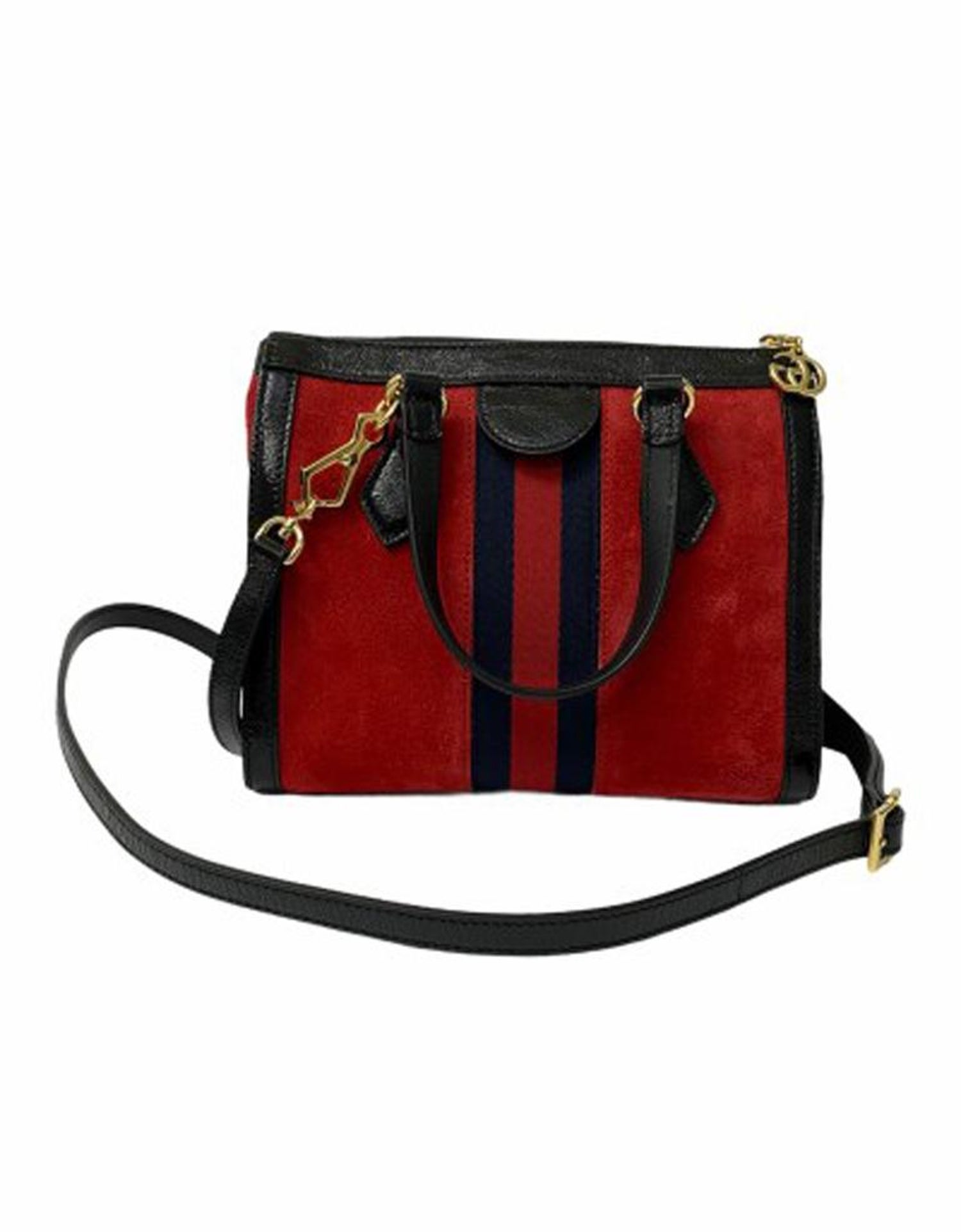 Gucci Red Suede Ophidia Handbag For Sale at 1stDibs