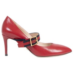 Gucci Red Sylvie Pumps - Size 36