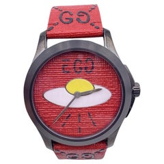 Gucci Rotes Ufo-Ei G-Timeless 126.4 Unisex GucciGhost Uhr