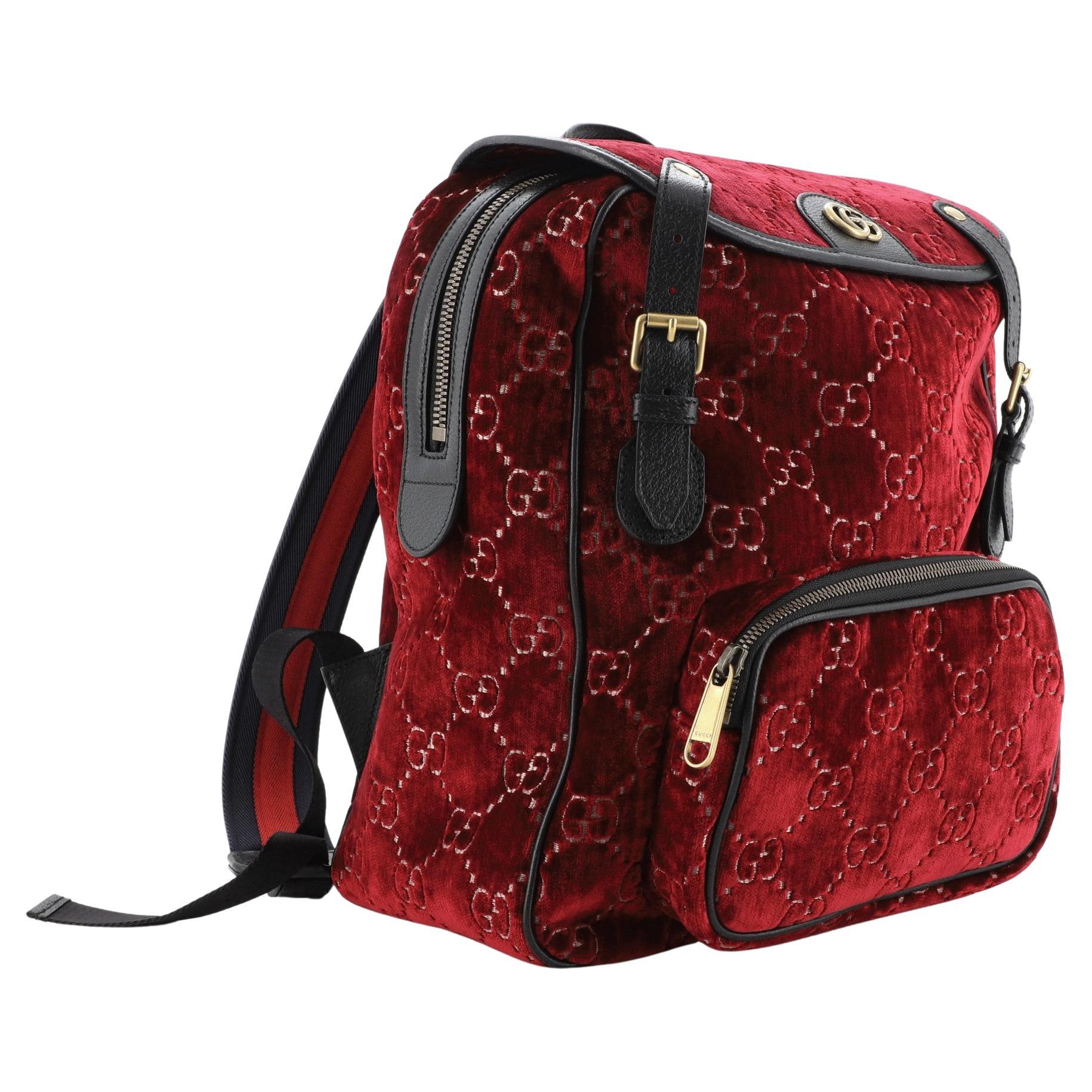Velvet store gucci backpack