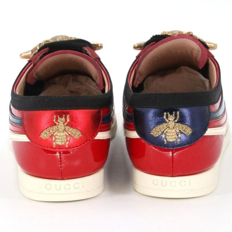 gucci patent leather sneakers