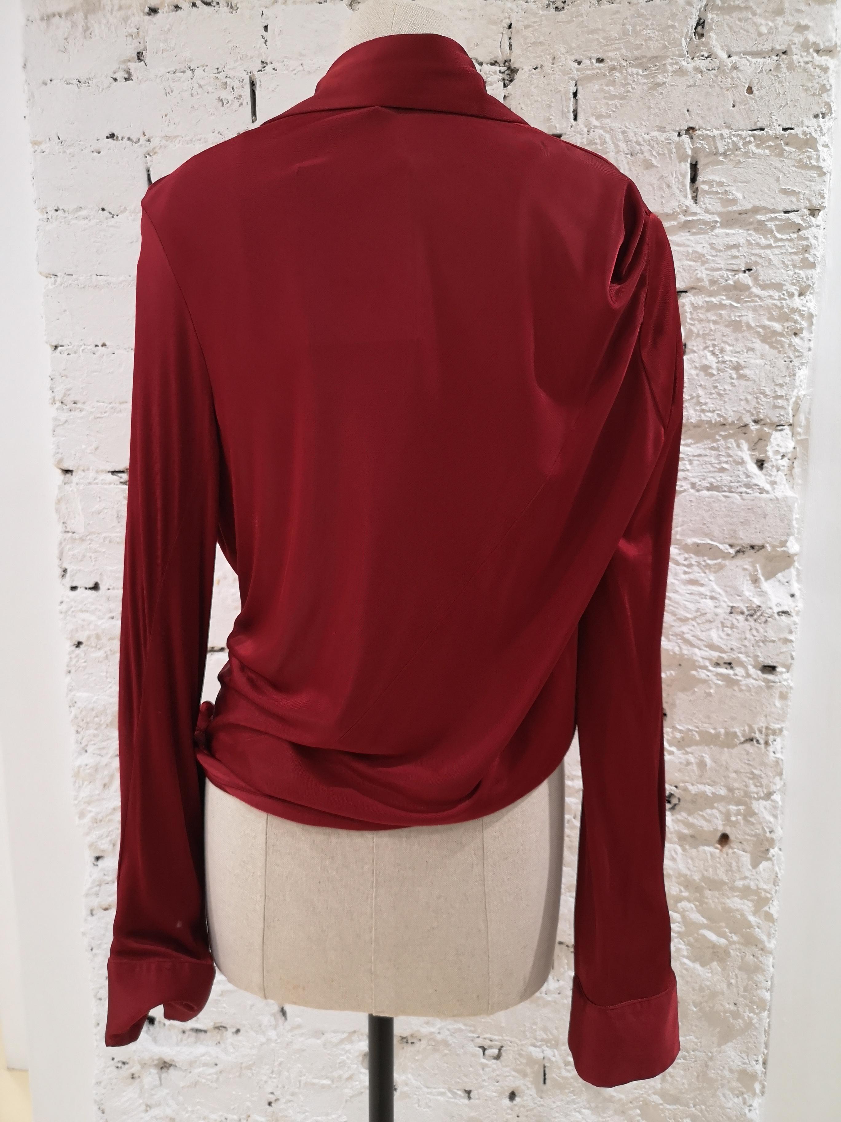 Gucci Red Viscose Shirt 1